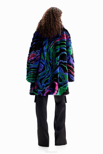 M. Christian Lacroix fur-effect coat Desigual Women 2ZPR134 Clothing