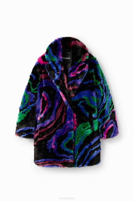 M. Christian Lacroix fur-effect coat Desigual Women 2ZPR134 Clothing