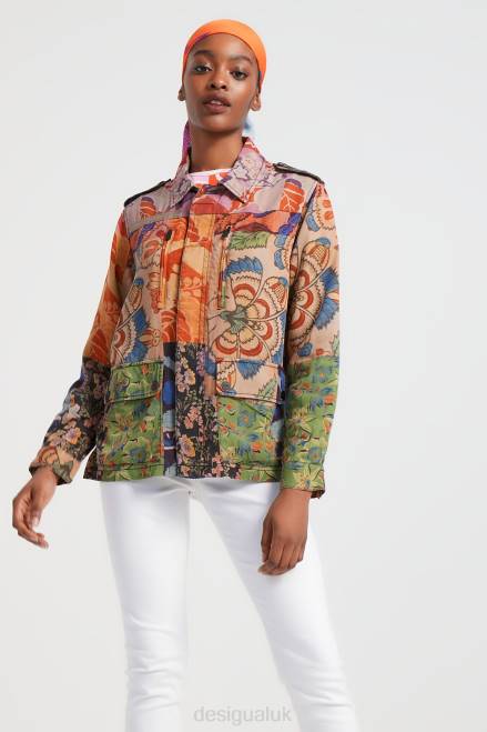 M. Christian Lacroix tropical patchwork jacket Desigual Women 2ZPR929 Clothing