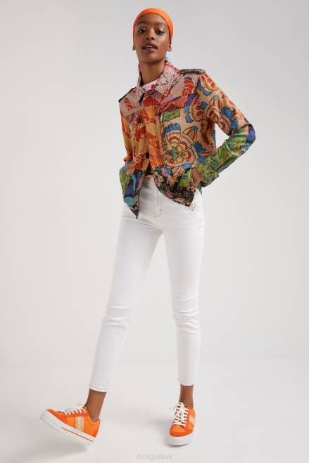 M. Christian Lacroix tropical patchwork jacket Desigual Women 2ZPR929 Clothing