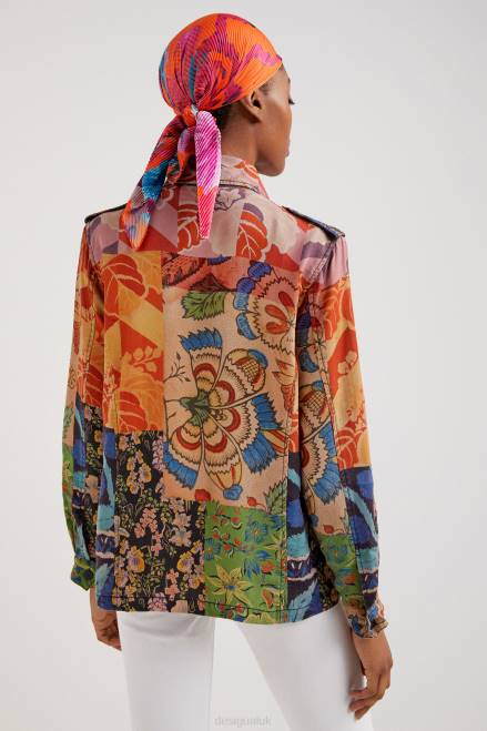M. Christian Lacroix tropical patchwork jacket Desigual Women 2ZPR929 Clothing