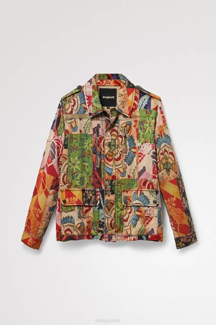 M. Christian Lacroix tropical patchwork jacket Desigual Women 2ZPR929 Clothing