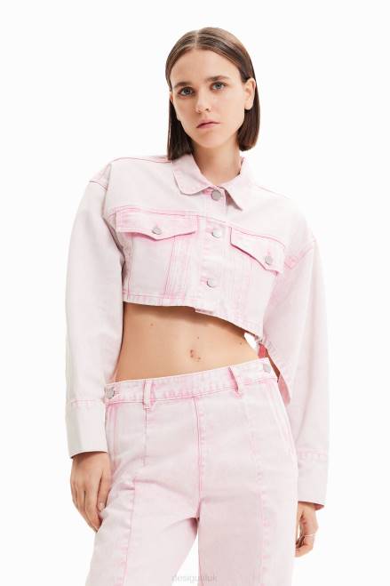 Maitrepierre cropped denim jacket Desigual Women 2ZPR771 Clothing