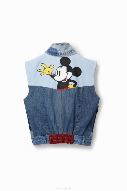 Mickey Mouse Icon denim vest - Red Desigual Women 2ZPR977 Clothing