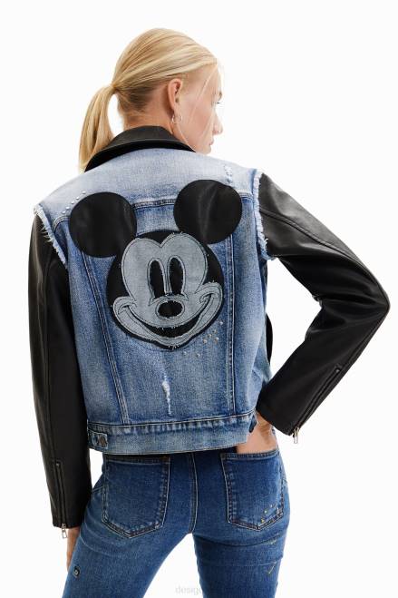 Mickey Mouse hybrid denim jacket Desigual Women 2ZPR371 Clothing