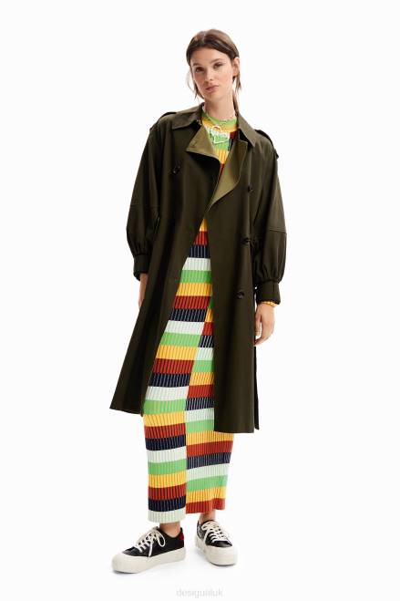 Oversize belted trench coat Desigual Women 2ZPR251 Clothing