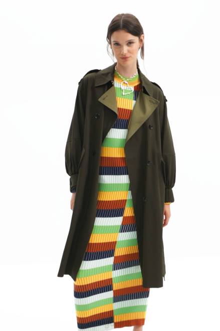 Oversize belted trench coat Desigual Women 2ZPR251 Clothing