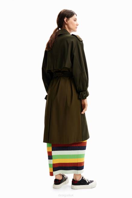 Oversize belted trench coat Desigual Women 2ZPR251 Clothing