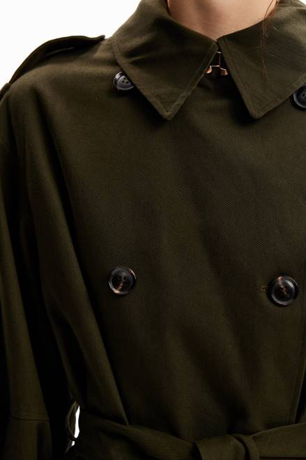 Oversize belted trench coat Desigual Women 2ZPR251 Clothing