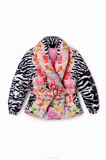 Oversized quilted coat Desigual Women 2ZPR1050 Clothing
