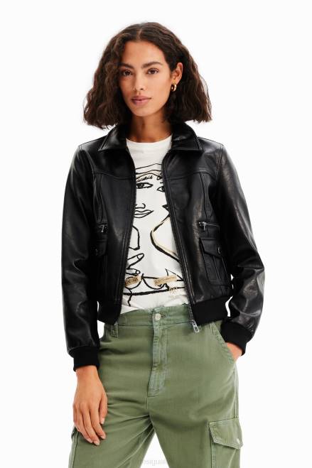 Retro pockets jacket Desigual Women 2ZPR510 Clothing