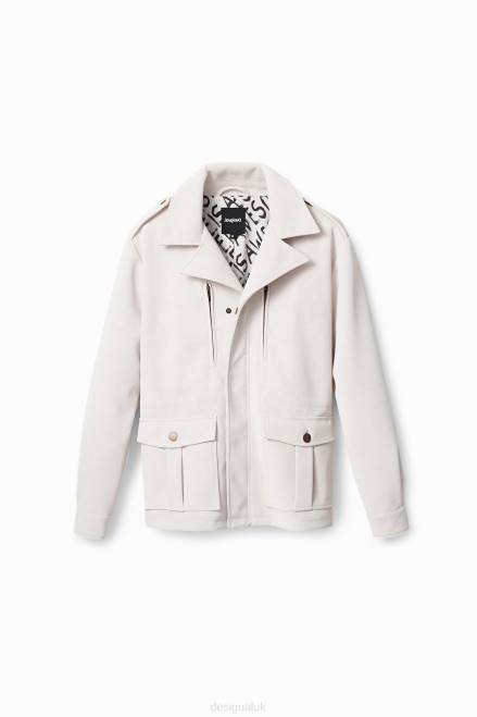 Straight-cut jacket with pockets Desigual Women 2ZPR1046 Clothing