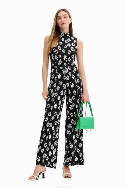 Contrast floral jumpsuit Desigual Women 2ZPR185 Clothing