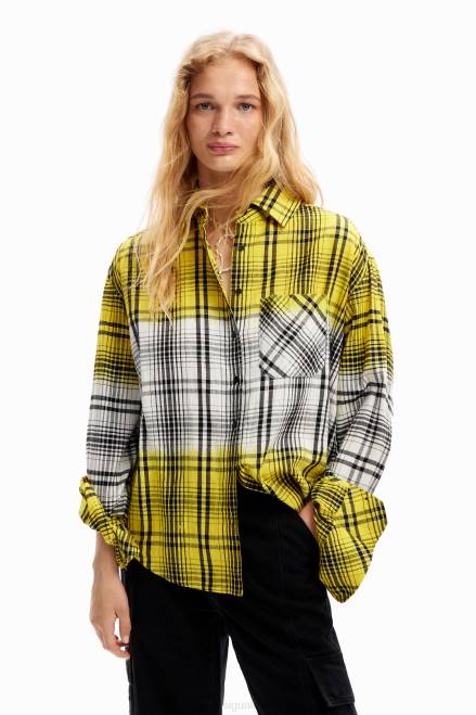 Degrade plaid shirt Desigual Women 2ZPR270 Clothing