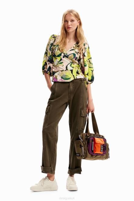 Floral wrap blouse Desigual Women 2ZPR259 Clothing