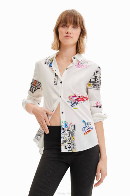 Long-sleeve illustrated shirt Desigual Women 2ZPR895 Clothing