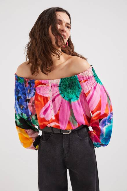 M. Christian Lacroix floral blouse Desigual Women 2ZPR810 Clothing