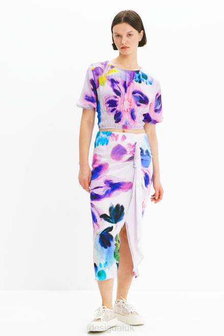 M. Christian Lacroix short floral blouse Desigual Women 2ZPR794 Clothing