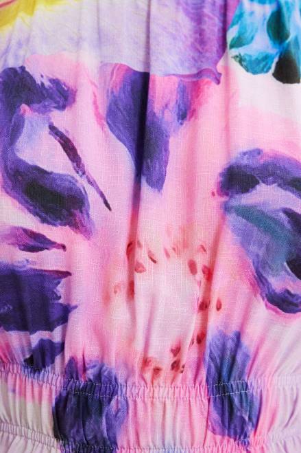 M. Christian Lacroix short floral blouse Desigual Women 2ZPR794 Clothing