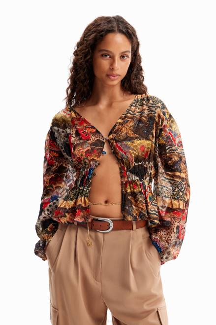 M. Christian Lacroix tapestry blouse Desigual Women 2ZPR82 Clothing
