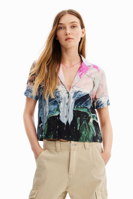 Short fantasy shirt Desigual Women 2ZPR276 Clothing
