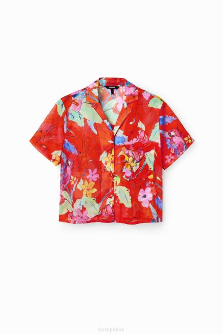 Short resort shirt Desigual Women 2ZPR433 Clothing