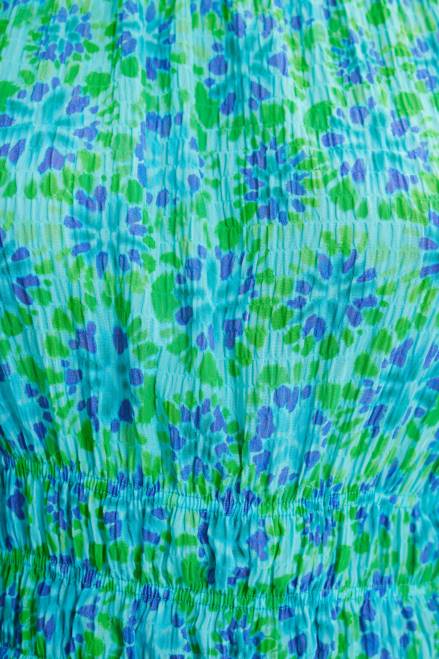 Short tie-dye puff-sleeve blouse Desigual Women 2ZPR692 Clothing