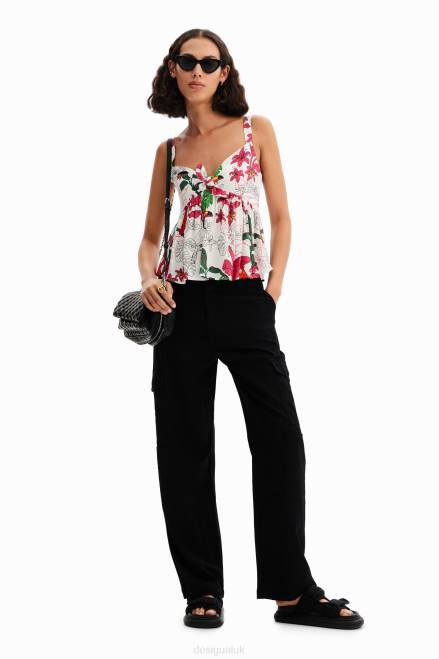 Tropical strap top Desigual Women 2ZPR622 Clothing