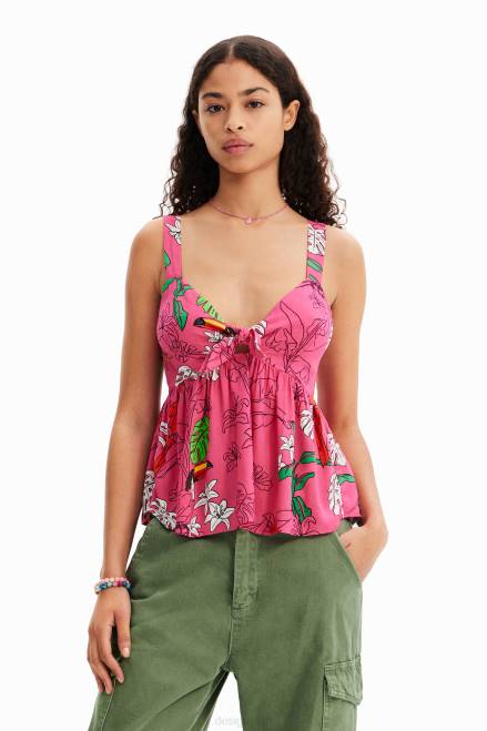 Tropical strap top Desigual Women 2ZPR777 Clothing
