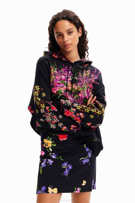 Floral stretch mini skirt Desigual Women 2ZPR256 Clothing