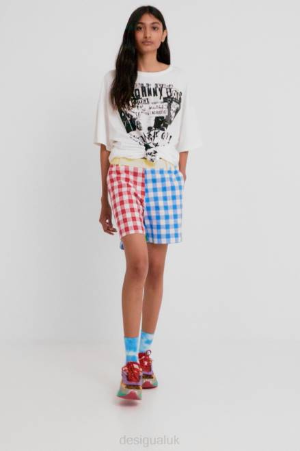 Johnson Hartig check shorts Desigual Women 2ZPR1068 Clothing