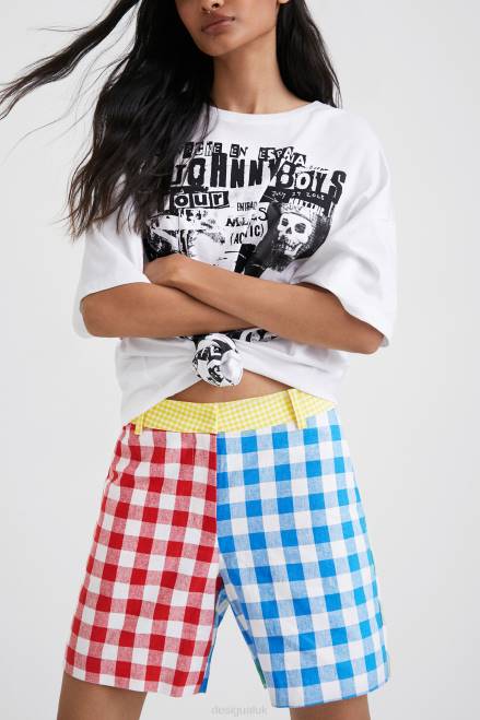 Johnson Hartig check shorts Desigual Women 2ZPR1068 Clothing