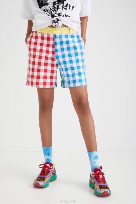 Johnson Hartig check shorts Desigual Women 2ZPR1068 Clothing