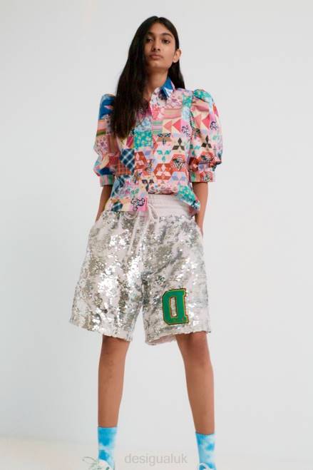 Johnson Hartig sequined shorts Desigual Women 2ZPR734 Clothing