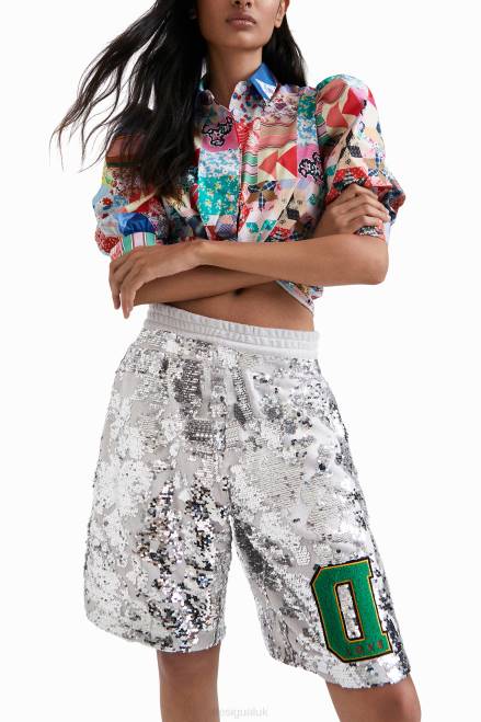 Johnson Hartig sequined shorts Desigual Women 2ZPR734 Clothing