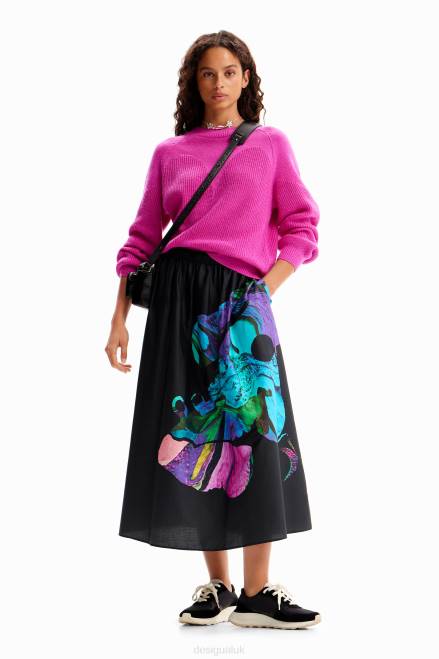 M. Christian Lacroix floaty midi skirt Desigual Women 2ZPR147 Clothing