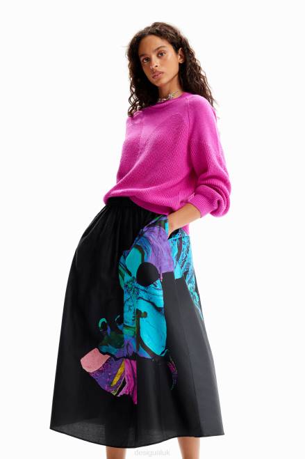 M. Christian Lacroix floaty midi skirt Desigual Women 2ZPR147 Clothing