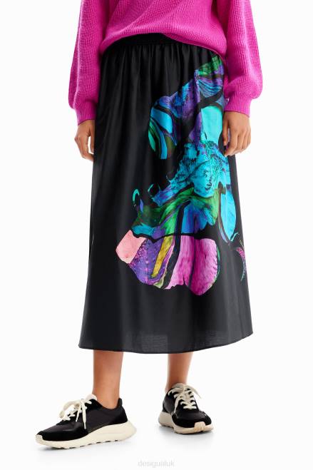 M. Christian Lacroix floaty midi skirt Desigual Women 2ZPR147 Clothing
