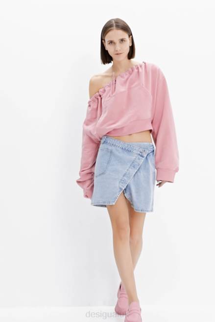 Maitrepierre wrap denim mini skirt Desigual Women 2ZPR362 Clothing