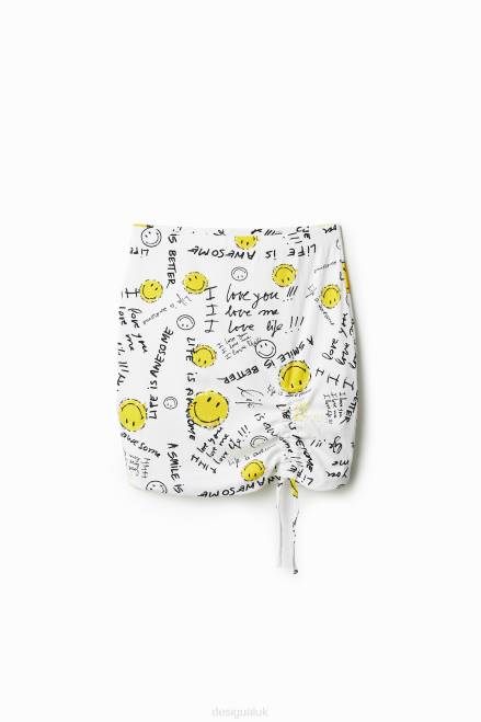 Slim Smiley mini skirt Desigual Women 2ZPR459 Clothing
