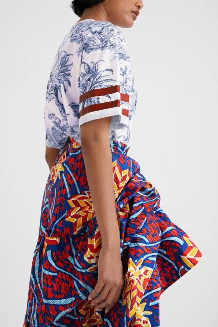 Stella Jean multiposition long skirt Desigual Women 2ZPR355 Clothing