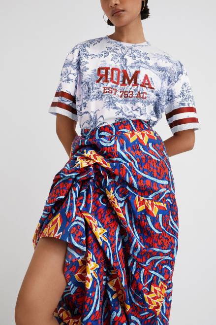 Stella Jean multiposition long skirt Desigual Women 2ZPR355 Clothing