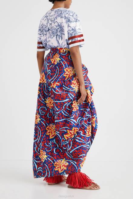 Stella Jean multiposition long skirt Desigual Women 2ZPR355 Clothing