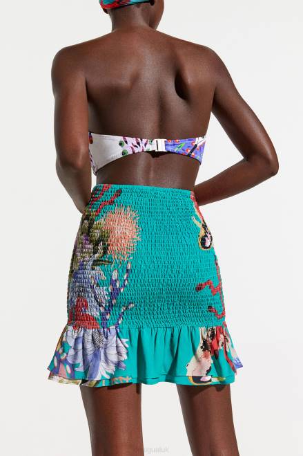 Sustainable coral miniskirt Desigual Women 2ZPR635 Clothing