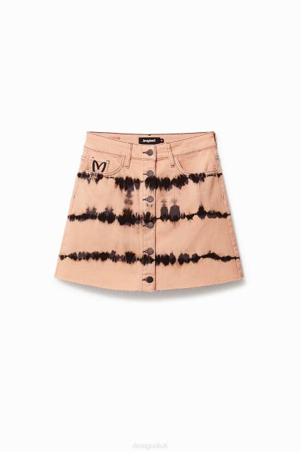 Tie-dye denim miniskirt Desigual Women 2ZPR668 Clothing