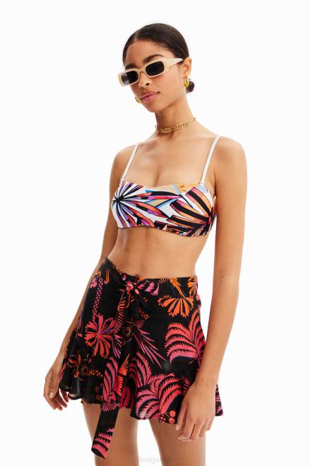 Tropical ruffle shorts Desigual Women 2ZPR546 Clothing