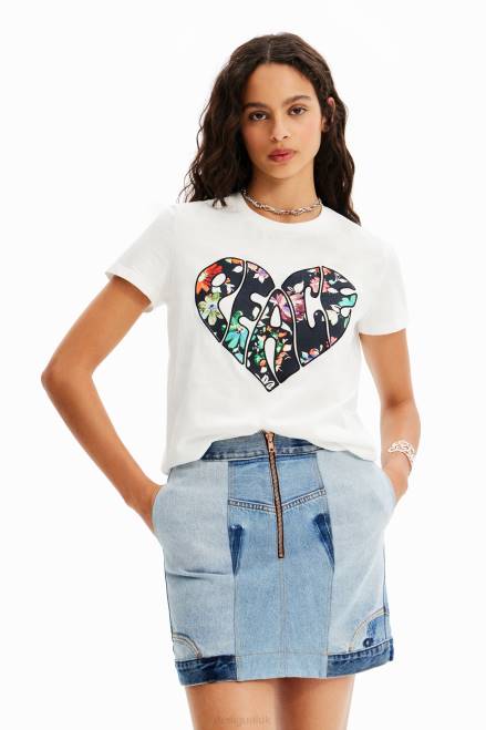 Upcycled denim mini-skirt Desigual Women 2ZPR916 Clothing