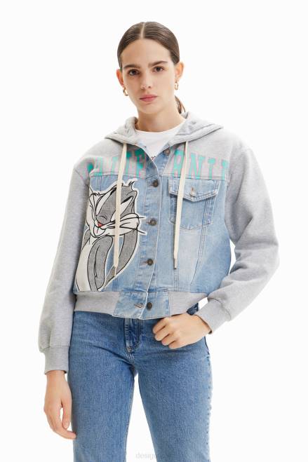 Bugs Bunny trucker sweatshirt Desigual Women 2ZPR443 Clothing
