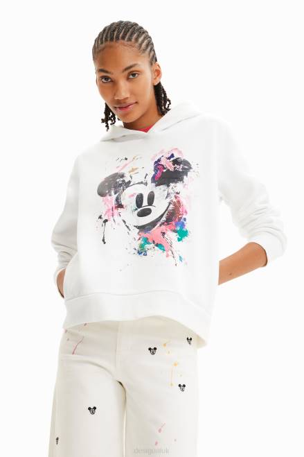 Disney's Mickey Mouse splatter sweatshirt Desigual Women 2ZPR391 Clothing