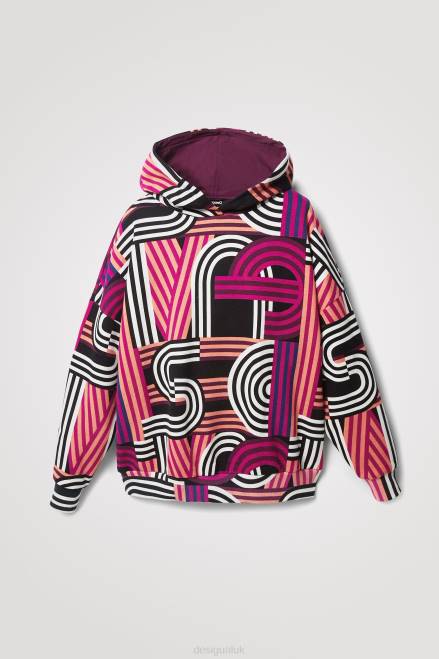 Oversized long hoodie Desigual Women 2ZPR1129 Clothing